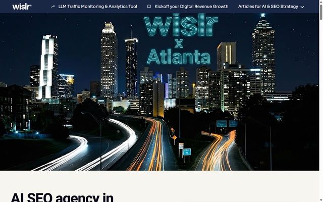 Screenshot of the WISLR Atlanta page
