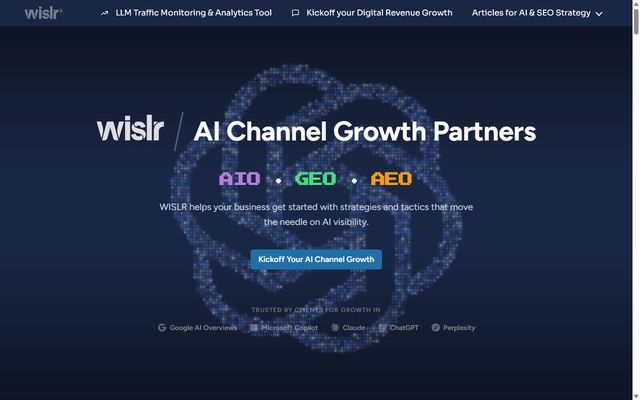 Screenshot of the WISLR Home page