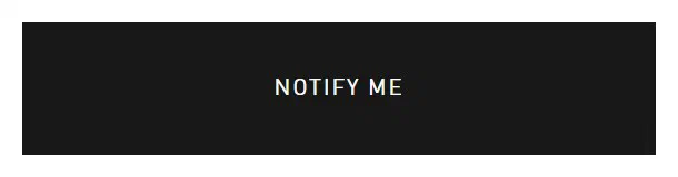 Aime Leon Dore add to cart button photographed on its product page, reading Notify Me, #181818 on #ffffff