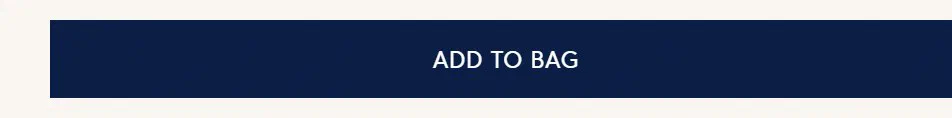 Astley Clarke add to cart button photographed on its product page, reading Add to Bag, #0a1e45 on #f9f6f1