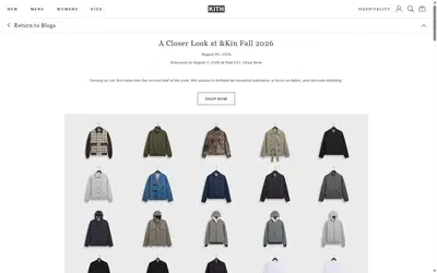 Kith homepage on desktop, not disclosed luxury fashion storefront captured at 1440 x 900